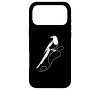 Pie Bavarde Line Art Oiseau Ornithologie Coque pour iPhone 17 Pro Max