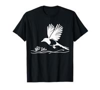 Pie-Bavarde Linéaire Observateur d'oiseaux T-Shirt