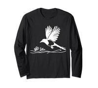 Pie-Bavarde Linéaire Observateur Oiseaux Manche Longue