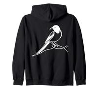 Pie-bavarde Linéaire Ornithologue Sweat à Capuche