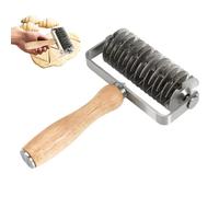Pie Dough Cutters - Stainless Steel Roller | Stainless Steel Pastry Cutters With Wood Handle For Kitchen, Restaurant, Bakery, Flour, Cooking, And Baking, Perfect For Home & Professional Use