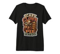 Pie Patrol Clown Effrayant Halloween Horreur Automne T-Shirt Haut de Gamme