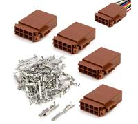 Piece 32 Pin Car Radio Adapter Cable Connector,Adaptateur de Câble Connecteur Autoradio 4 Pièces, 32 Broches, Universel ISO, avec Broches Femelles pour Connecteur Standard de Stéréo de Voiture ISO