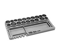 PièCe Accessoire Rc pour 1/8 1/0 1/12 1/14 Tournevis Réparation, Étagère À Outils Kit Hexagonal Support Rangement Plateau Vis en Métal Voiture RC Bateau Drone Accessoires(Gray)