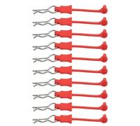 PièCe Accessoire Rc pour Arrma 1/7 1/8 10 Pièces Clip Retenue Corps Coque Montage sur Colonne Pliées Broches R Flexibles Modèles Jouets Rechange(Red)
