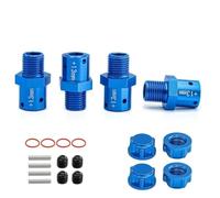 PièCe Accessoire Rc pour Arrma 6S pour KRATON pour Typhon pour Outcast pour Infraction pour Limitless pour Mojave pour Felony 1/8 1/7 Adaptateur Moyeu Hexagonal Roue(Blue,13mm)