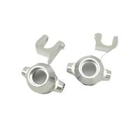 PièCe Accessoire Rc pour Arrma Big pour Rock pour Granite pour Senton pour Vorteks pour Typhon AR330469 1/8 1/10 Bloc Direction Aluminium Bras Avant(Silver)