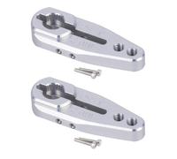 PièCe Accessoire Rc pour Arrma pour Buggy pour Granite pour Savox pour Futaba 1/10 Monster Truck Raider CNC Serrage en Aluminium 25T Servo Klaxon Protek RC(Silver,24mm-2pcs)