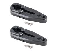 PièCe Accessoire Rc pour Arrma pour Buggy pour Granite pour Savox pour Futaba 1/10 Monster Truck Raider CNC Serrage en Aluminium 25T Servo Klaxon Protek RC(Black,24mm-2pcs)