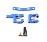 PièCe Accessoire Rc pour Arrma pour Granite pour Grom pour Typhon RTR ARA2102 1/18 Ensemble Groupe Direction en Aluminium Mise À Niveau des Pièces Réparation Modèles(Blue)