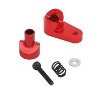 PièCe Accessoire Rc pour Arrma pour GROM pour Mini pour Mojave pour Granite pour Typhon 1/14 1/18 Bras De Servomoteur en Métal, Mise À Niveau des Pièces Voiture RC(Red)