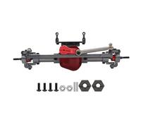 PièCe Accessoire Rc pour Axial pour SCX10 1/10 CNC Métal RC Voiture Avant Et Arrière Essieu avec Adaptateur Bras Servo RC Chenille Voiture Mise À Niveau Pièces(Front)