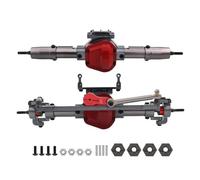 PièCe Accessoire Rc pour Axial pour SCX10 1/10 CNC Métal RC Voiture Avant Et Arrière Essieu avec Adaptateur Bras Servo RC Chenille Voiture Mise À Niveau Pièces(1 Set)