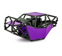 PièCe Accessoire Rc pour Axial pour Scx10 1/10 Nylon Plastique Rouleau Cage Corps Cadre Châssis Kit RC Chenille Voiture Bricolage Accessoires(Purple)