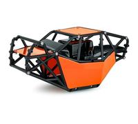 PièCe Accessoire Rc pour Axial pour Scx10 1/10 Nylon Plastique Rouleau Cage Corps Cadre Châssis Kit RC Chenille Voiture Bricolage Accessoires(Orange)