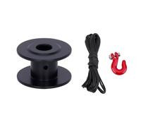 PièCe Accessoire Rc pour Axial pour SCX10 pour TRX4 pour Capra pour Wraith pour LCG 1/10 25T Châssis en Aluminium Outils De Sauvetage Équipement Direction Servo Treuil Bobine RC(Black,20x12mm 3 in 1)