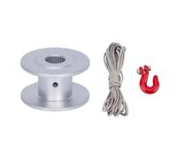 PièCe Accessoire Rc Pour Axial Pour SCX10 Pour TRX4 Pour Capra Pour Wraith Pour LCG 1/10 25T Châssis En Aluminium Outils De Sauvetage Équipement Direction Servo Treuil Bobine RC(Silver,20x12mm 3 in 1)