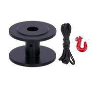 PièCe Accessoire Rc pour Axial pour SCX10 pour TRX4 pour Capra pour Wraith pour LCG 1/10 25T Châssis en Aluminium Outils De Sauvetage Équipement Direction Servo Treuil Bobine RC(Black,25x16mm 3 in 1)