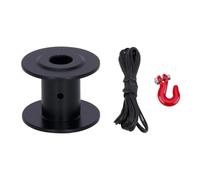 PièCe Accessoire Rc pour Axial pour SCX10 pour TRX4 pour Capra pour Wraith pour LCG 1/10 25T Châssis en Aluminium Outils De Sauvetage Équipement Direction Servo Treuil Bobine RC(Black,20x16mm 3 in 1)