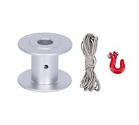 PièCe Accessoire Rc Pour Axial Pour SCX10 Pour TRX4 Pour Capra Pour Wraith Pour LCG 1/10 25T Châssis En Aluminium Outils De Sauvetage Équipement Direction Servo Treuil Bobine RC(Silver,20x16mm 3 in 1)