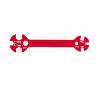 PièCe Accessoire Rc pour Clé Multifonctionnelle en Aluminium Outil D'écrou Biellette Réglage xtrémité Ouverte 3mm 4mm 5mm 5.5mm 7mm 8mm(Red)