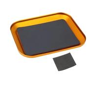PièCe Accessoire Rc pour Mini Tapis À Vis Plateau Plaque en Alliage D'aluminium Tampon Bits Boîte Voiture Bateau Drone RC Chenille Modèle Téléphone Outils Réparation(Yellow)