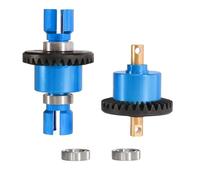 PièCe Accessoire Rc pour MJX pour Hyper Go 14210 14209 1/14 CNC Engrenage Différentiel Avant Et Arrière Métal Voiture RC 16420G Pièces Améliorées(Blue,1set)