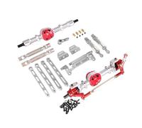 PièCe Accessoire Rc pour MN Model pour MN82 LC79 pour MN78 Modèles Échelle 1/12 Kit D'assemblage Avant Et Arrière Pièces Voiture RC Amélioration en Métal(Silver Silver)