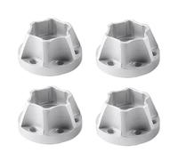PièCe Accessoire Rc pour Scx10 90046 pour Tamiya 1/10 4 Pièces 12Mm Roue Hexagonale Épaisseur De Moyeu 7-12Mm Mise À Niveau Réparation Modèles Jouets Rechange(Silver,12mm)