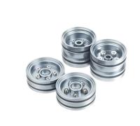 PièCe Accessoire Rc pour Tamiya Grasshopper pour Hornet Frog pour Buggy Champ pour Fast Attack Fighting pour Buggy Kit De Moyeux De Roues en Aluminium pour Voiture RC(Silver)