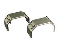 PièCe Accessoire Rc pour Tamiya pour Scania 770S pour Actros pour Volvo pour Man 1/14 1 Paire Garde-Boue Entièrement en Acier Inoxydable Métal Pièce De Remorque RC(Front)