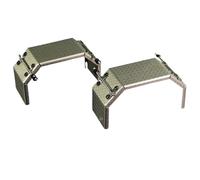 PièCe Accessoire Rc pour Tamiya pour Scania 770S pour Actros pour Volvo pour Man 1/14 1 Paire Garde-Boue Entièrement en Acier Inoxydable Métal Pièce De Remorque RC(Rear)