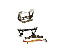 PièCe Accessoire Rc pour Tamiya pour Scania R620 R470 R730 1/14 Système Suspension Dynamique Cabine en Métal Camion RC Remorque Benne Pièces Mise À Niveau Voiture(Black Suit)