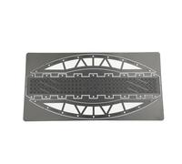 PièCe Accessoire Rc pour Traxxas 1/18 Échelle Barrage Routier Pont Simple Face Scénario À Axe Transversal Pente Raide en Arc RC Chenille Bricolage Pièces(Black)