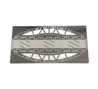 PièCe Accessoire Rc pour Traxxas 1/18 Échelle Barrage Routier Pont Simple Face Scénario À Axe Transversal Pente Raide en Arc RC Chenille Bricolage Pièces(Silver)