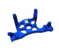 PièCe Accessoire Rc pour Traxxas 4x4 Châssis pour LCG pour Slash pour Rustler pour Fiesta pour Rally 7460 Et 7460X Support Moteur Aluminium Cache-Couronne Arrière(Blue)
