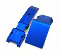 PièCe Accessoire Rc pour Traxxas pour E-Revo pour Summit pour Slayer Pro 4x4 5337 1/10 Plaques De Protection Avant Et Arrière en Aluminium pour Modèles Réduits Télécommandés(Blue,Front)