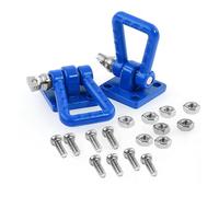 PièCe Accessoire Rc pour Traxxas pour TRX4 pour Axial pour SCX10 D90 1/10 2 Pièces Boucle Remorquage en Métal Crochets pour Escalade Voiture sur Chenilles RC(Blue)