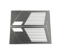 PièCe Accessoire Rc pour Traxxas pour Trx4 pour FMS pour Fcx10 1/10 Jupe Latérale Capot en Métal Plaque Antidérapante Fenêtre Pliante Maille Garde du Corps Chenille RC(Type 14)