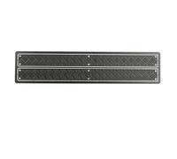 PièCe Accessoire Rc pour Traxxas pour Trx4 pour FMS pour Fcx10 1/10 Jupe Latérale Capot en Métal Plaque Antidérapante Fenêtre Pliante Maille Garde du Corps Chenille RC(Type 3)