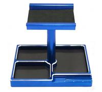 PièCe Accessoire Rc pour TRX4-M pour SCX24 1/18 1/24 Table Réparation en Métal Présentoir Réglage des Pneus pour Pièces Voiture d'escalade Jouet(Blue)