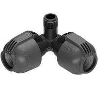 Pièce angulaire GARDENA système Sprinkler 02782-20 25 mm (1/2) (filet. Ext.)