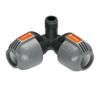 Pièce angulaire GARDENA système Sprinkler 02783-20 26,44 mm (3/4\ ) (filet ext.)