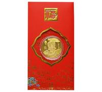 Pièce Année du Serpent - Pièce du Nouvel An Chinois, Pièce commémorative du Nouvel An Chinois | Collectable chinois 2025 avec Enveloppe Rouge pour