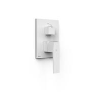 Pièce apparente pour boîtier encastré Rapid-box 2 voies Blanc mat - TRES 20228110BM