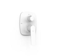 Pièce apparente pour boîtier encastré Rapid-box 2 voies Loft Blanc mat - TRES 22228101BM