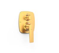 Pièce apparente pour boîtier encastré Rapid-box 2 voies Loft Or Mat 24K - TRES 22228101OM