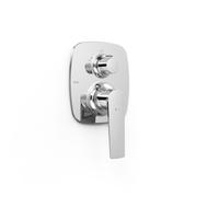 Pièce apparente pour boîtier encastré Rapid-box 3 voies Loft Chrome - TRES 22227301