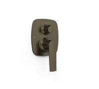 Pièce apparente pour boîtier encastré Rapid-box 3 voies Loft Noir bronze - TRES 22227301KMB