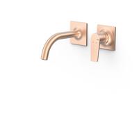 Pièce apparente pour élément encastré de lavabo Project Or Rose Mat 24K - TRES 22130001OPM